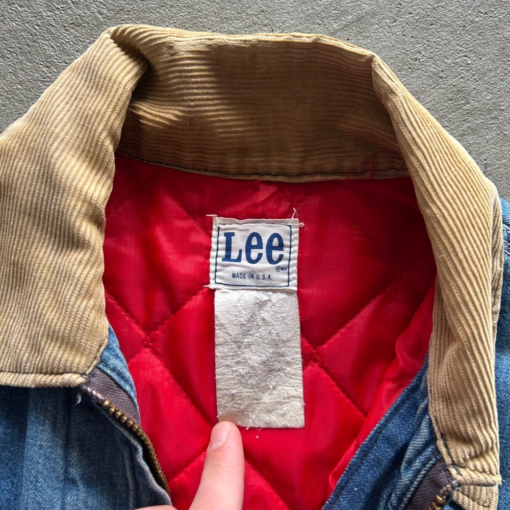 Vintage 70s Lee 91-B Denim Jacket Size S/M Jelt Quilt Lined Union Sanforized - Picture 3 of 9